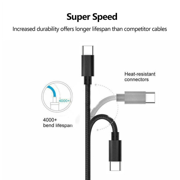 1/2x 20CM Short Braided Micro USB Cable Fast Sync Charging Data Transfer Cable