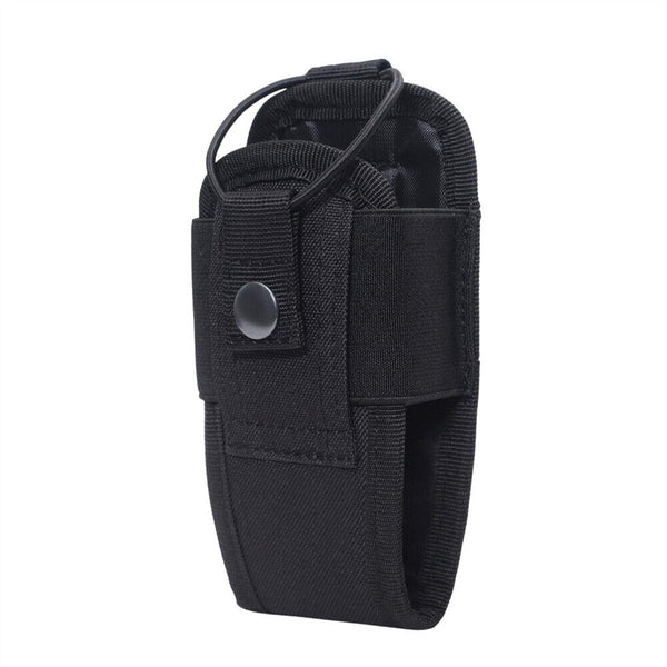 1/2x Tactical Radio Holder Outdoor Walkie Talkie Pouch Case Belt Holster Bag