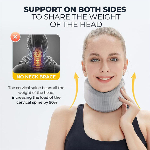 Neck Brace Neck Pain Support Soft Foam for Snoring Cervical Collar for Sleeping