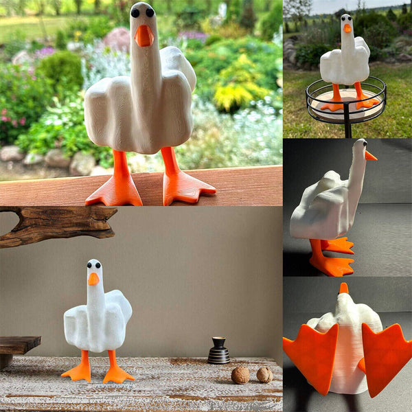 2024 Duck You Resin Duck Figurine Ornament Little Duck Figurine Yard Art Decor