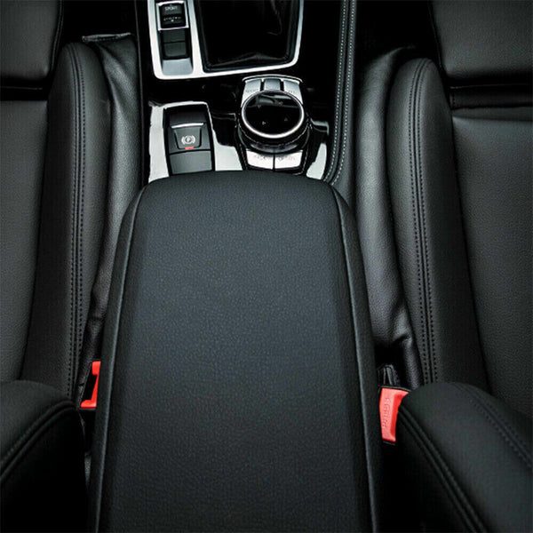 2Pcs Universal Auto Spacer Accessories Seat Gap Filler PU Leather Car Supply