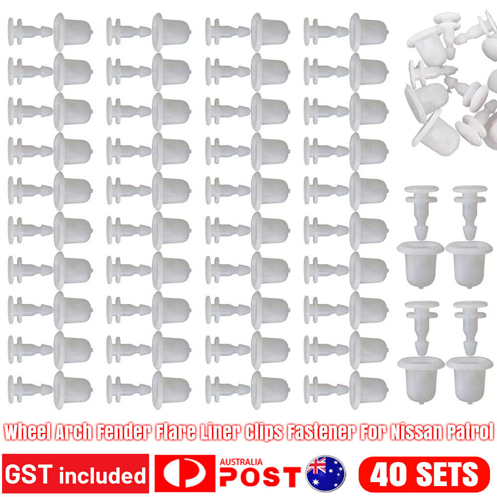 40 sets Wheel Arch Fender Flare Liner Clips Fastener For Nissan Patrol GU