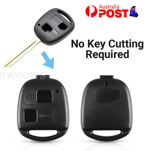 2 Button Remote Car key shell for Toyota Prado Avensis Corolla Rav Kluger Tarago