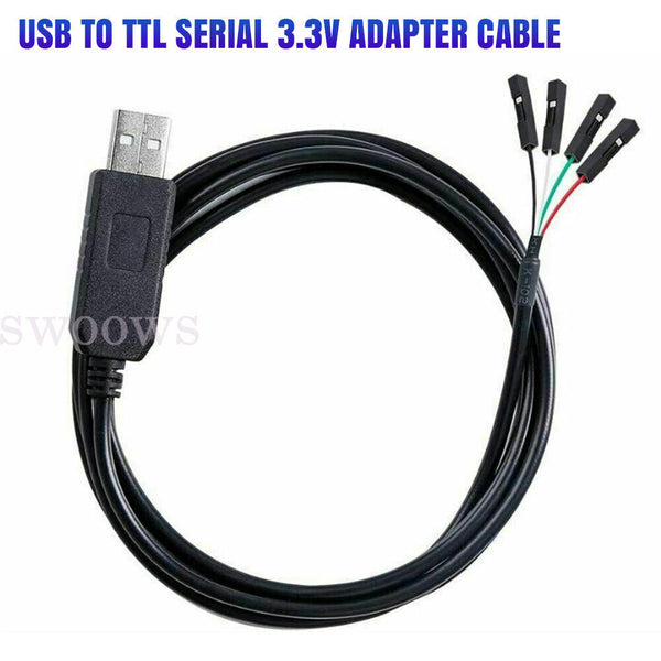 USB to TTL Serial 3.3V 4-pin Wire Cable PL2303 USB Module USB Cable 70cm