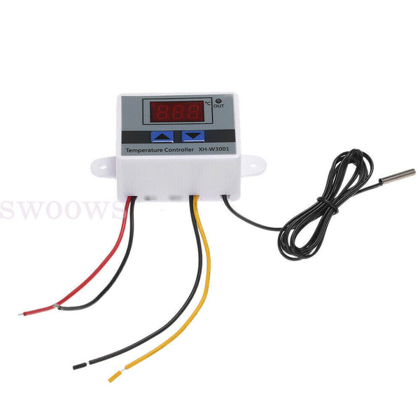 Digital LED Temperature Controller Thermostat Control Switch W/ Waterproof Probe