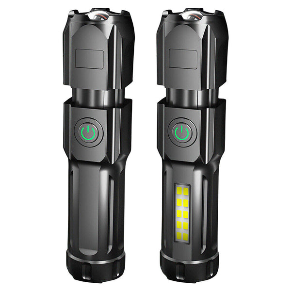 NEW USB Rechargeable LED Tactical Flashlight Super Bright Torch Zoomable