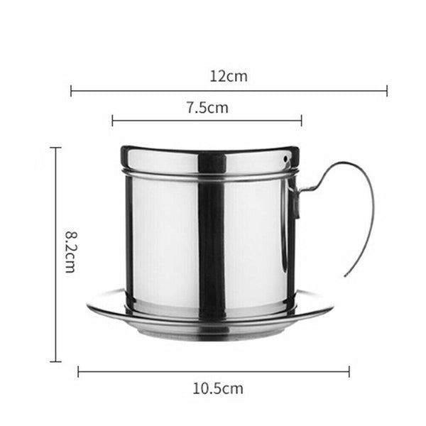 Vietnamese Coffee Filter 304 Stainless Steel Coffee Pot Coffee Strainer Infuser