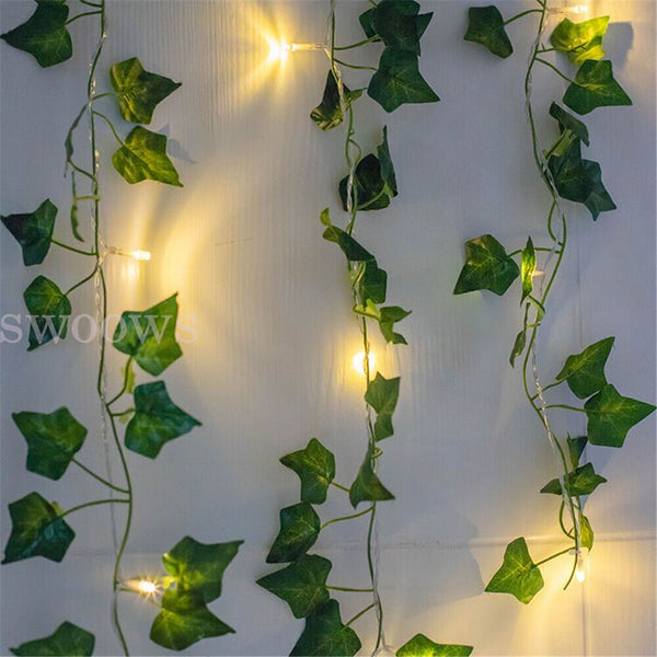 2M - 10M LED String Fairy Lights Wedding Party Vine Ivy Garden Party Lamp Decor