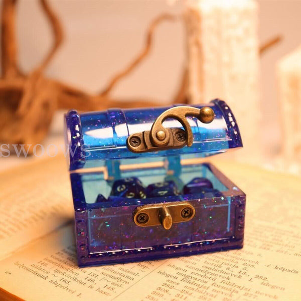 DIY Jewelry Storage Box Epoxy Resin Mold Dice Storage Box Silicone Mold