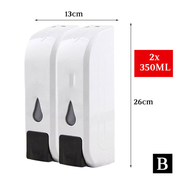 Bathroom Shower Lotion Liquid Shampoo Hand Sanitizer Soap Dispenser Wall Mounted