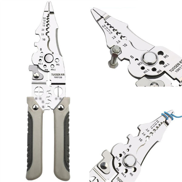 Wire Stripper Pliers Multifunctional Electric Cable Stripper Crimper Cutter