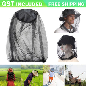 1-5X Mosquito Head Net Insect Mesh Hat Bee Bug Mozzie Protector Outdoor Fishing