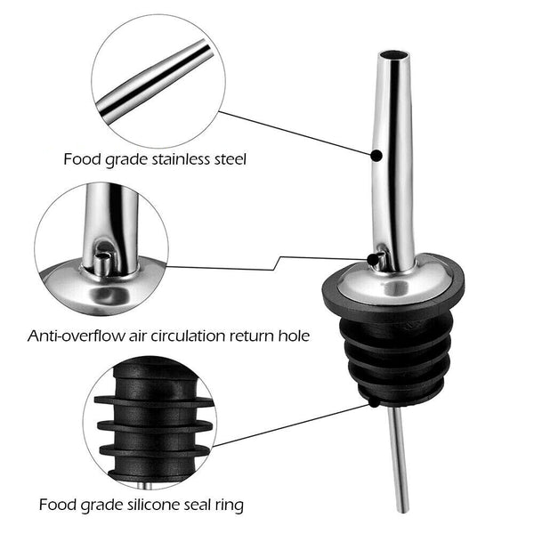 UP20x Liquor Shot Bottle Pourer Dispenser Spirit Nip Measure Wine Barware Tool