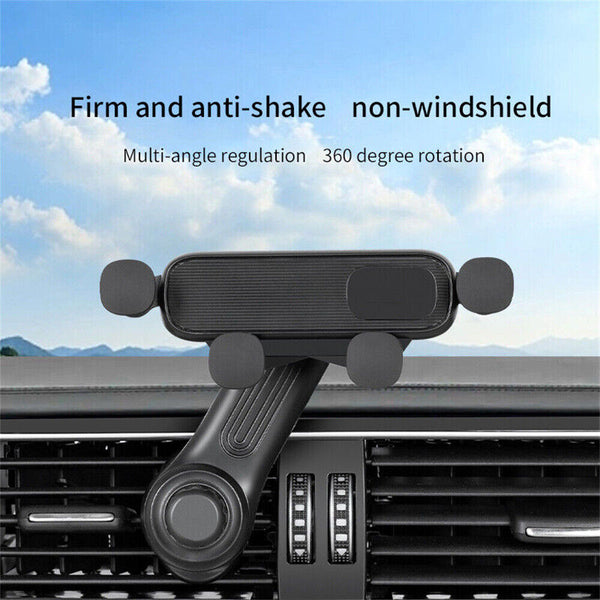 Mini Gravity Car Phone Holder Air Vent Mount for iPhone 15 14 13 Pro Max Samsung