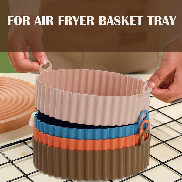 Non-Stick Air Fryer Silicone Pot Air Fryer Basket Liner Reusable Baking Tray Mat