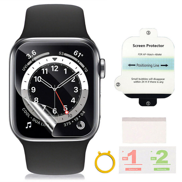 1-5x 38/41/40/42/44/45/49mm Screen Protector For Apple Watch iWatch Series 7 6 5