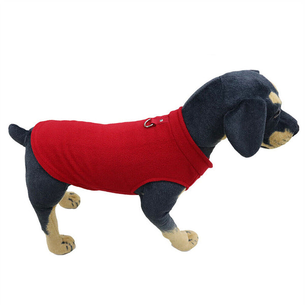 Pet Dog Warm Coat Fleece Jacket Jumper Sweater Winter Clothes Puppy Vest Outfits