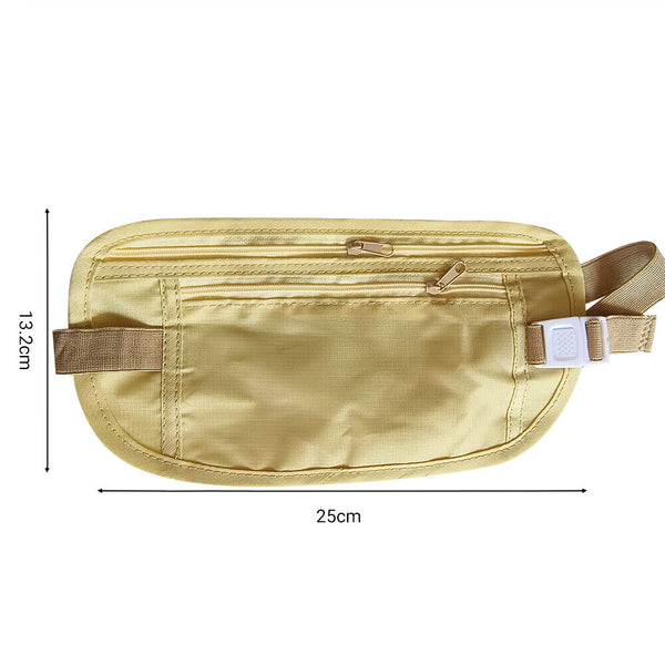 Travel Security Bag Waist Pouch Security Bags Money Belt Secure Card Wallet Bag