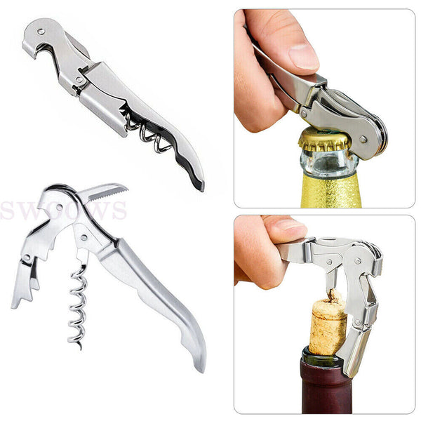 Stainless Steel Manual Beer Wine Bottle Opener Easy Can Opener Kitchen Accessory