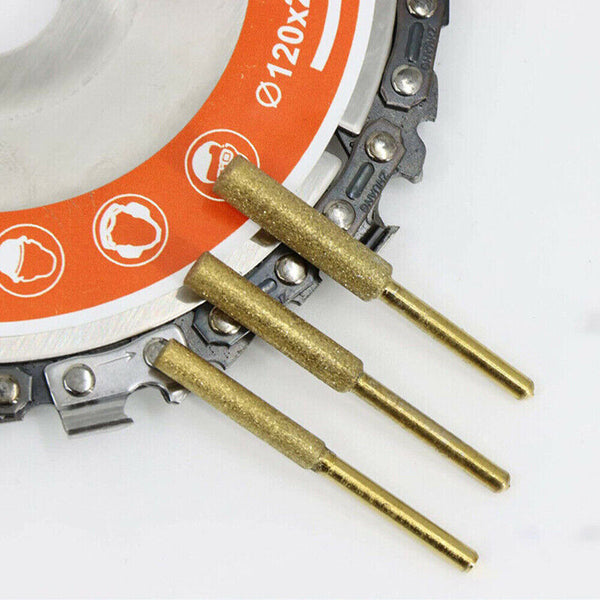 12X Diamond Chainsaw Sharpener Burr Grinder Chain Saw Drill Bits for Dremel AU