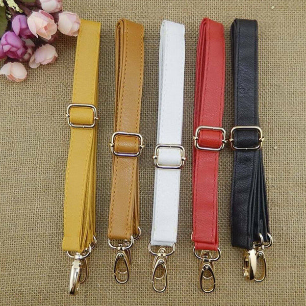 6 Colors Adjustable Shoulder Leather Handbag Bag Purse Strap Replacement 124cm