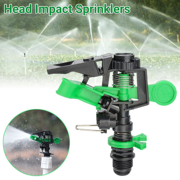 1/5x Head Impact Sprinklers Adjustable Outdoor Installation Irrigation System DM