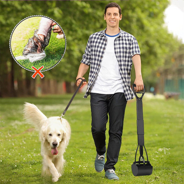 Pet Dog Waste Easy Pickup Pooper Scooper Walking Poo Poop Scoop Grabber Picker