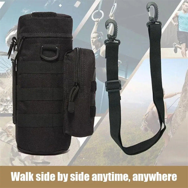 Outdoor Water Bottle Amry Molle Holder Pouch Tactical Bag Drink Military-Kettle