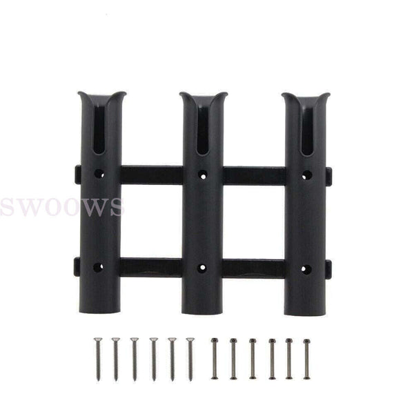 3 Tube Fishing Rod Holder Bracket Boat Kayak Rod Rack Mounted Fishing Rack AU