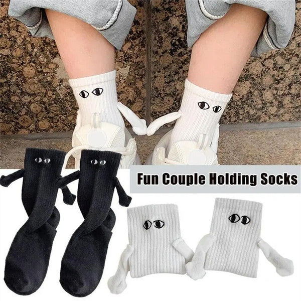 Magnetic Hand Holding Socks 2023, Hand In Hand Socks, Couple Holding Hands Socks