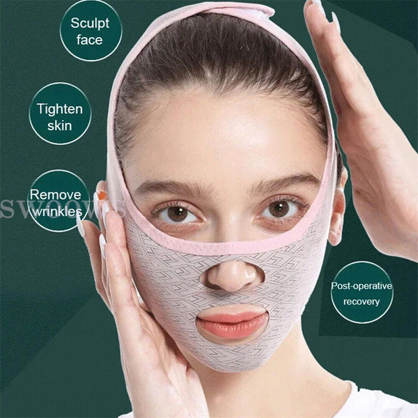 1/2pc Beauty Face Sculpting Sleep Mask V Line Lifting Mask Facial Strap Slimming