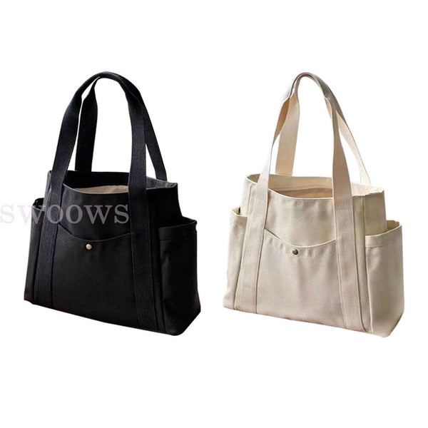 Women Canvas Tote Bag Travel Casual Handbag Shoulder Bag Large Shopping Bags