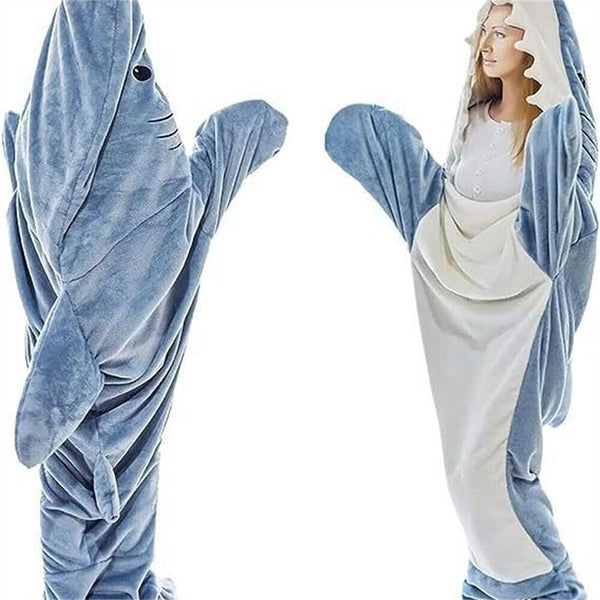 Shark Sleeping Bag S-XXL for Shark Blanket Super Soft Cozy Flannel Hoodie