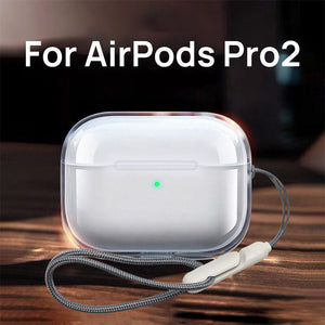 Clear Case Cover Soft Waterproof Holder Strap Lanyard For Airpods Pro 2 2022 3rd