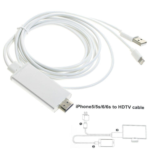 8P Connector to HDMI/TV Digital AV Adapter USB Cable For iPhone 5-14pro max iPad