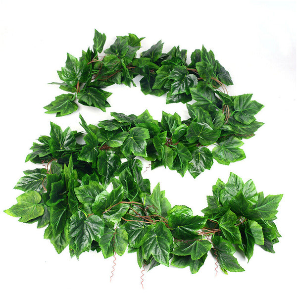 48x 2M Artificial Ivy Vine Fake Foliage Hanging Leaf Garland Plant Party Decor