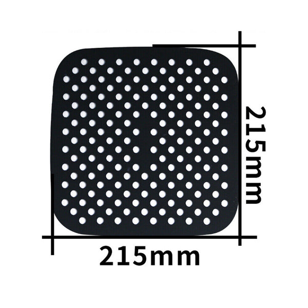 Square/Round Reusable Non-Stick Silicone Basket Mat Pad FOR Air Fryer