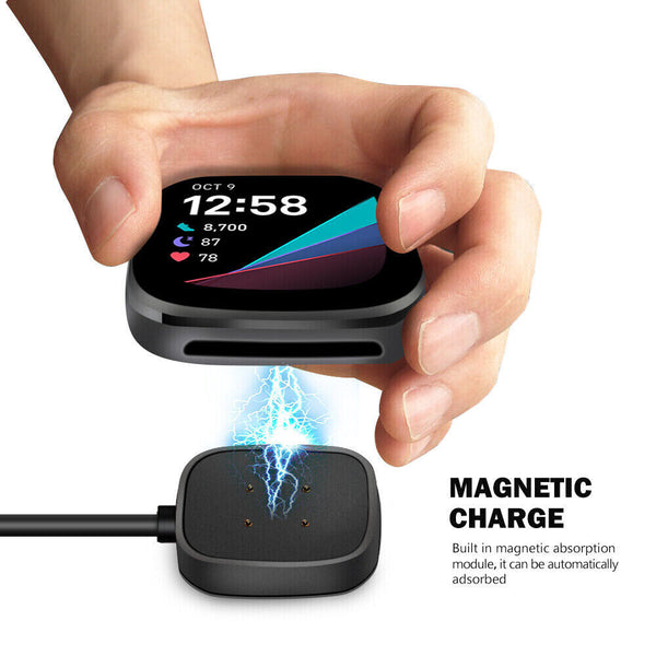 1mUSB Charging Cable Charger Dock Sync Data For Fitbit Versa 3 4/Inspire 2/ACE 3