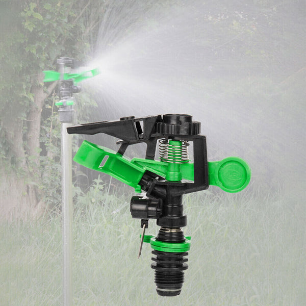 1/5x Head Impact Sprinklers Adjustable Outdoor Installation Irrigation System DM