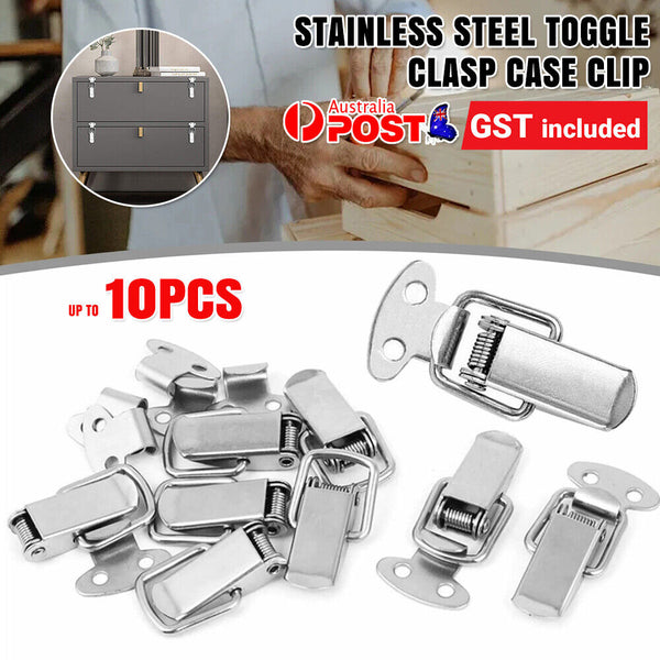 Stainless Steel ToggleClasp Case Clip SuitcaseTool Box Chest Trunk Latch Lock A+