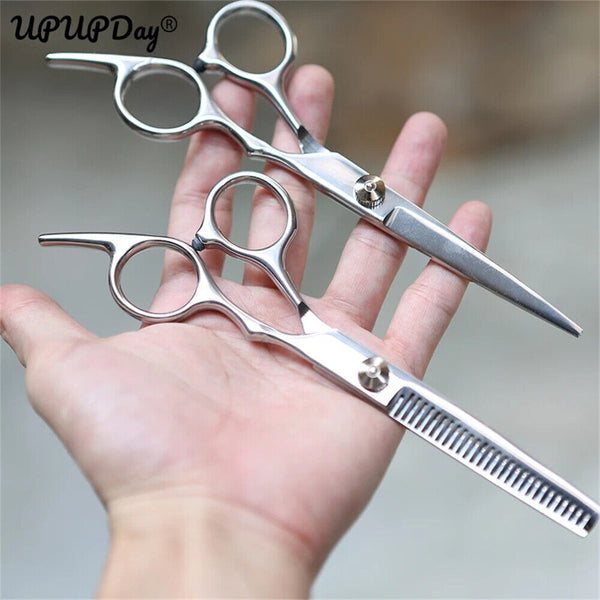 2pcs 6" Salon Hairdressing Scissors Hair Barber Professional Cutting Thinning