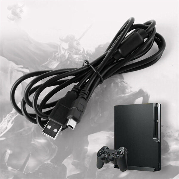 1-3x 1.8M USB Charger Charging Cable for Playstation 3 PS3 Wireless Controller