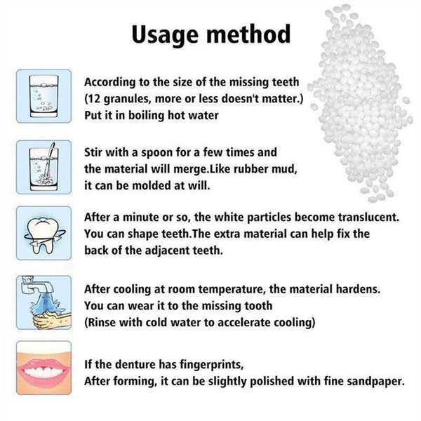 Temporary Tooth Repair Kit Teeth Gaps False Teeth Solid Glue Denture Adhesive AU