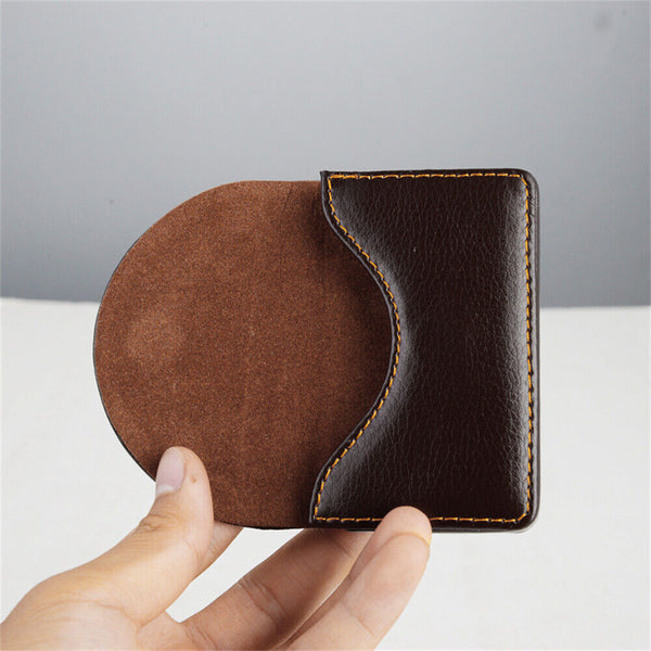 Portable Professional Leather Business Name Card Holder Credit Card Case Wallet