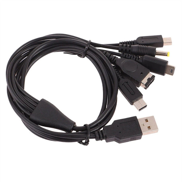 5in1 USB Charger Cord Cable For Nintendo New 2DS 3DS DSi XL NDS GBA SP DS Lite