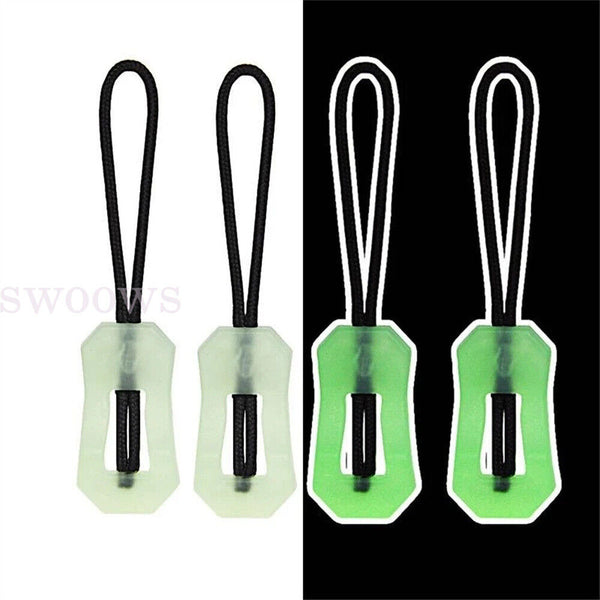 5/10pcs Outdoor Camping Hiking Backpack Anti-lost Luminous Zipper Pull