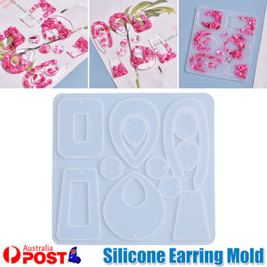 Silicone Earring Pendant Jewellery Making Mold Resin Mould Craft DIY