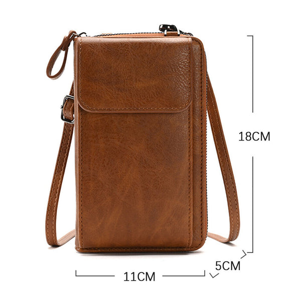 Women Mobile Phone Bag PU Leather Purse Wallet Shoulder Pouch Small Crossbody AU