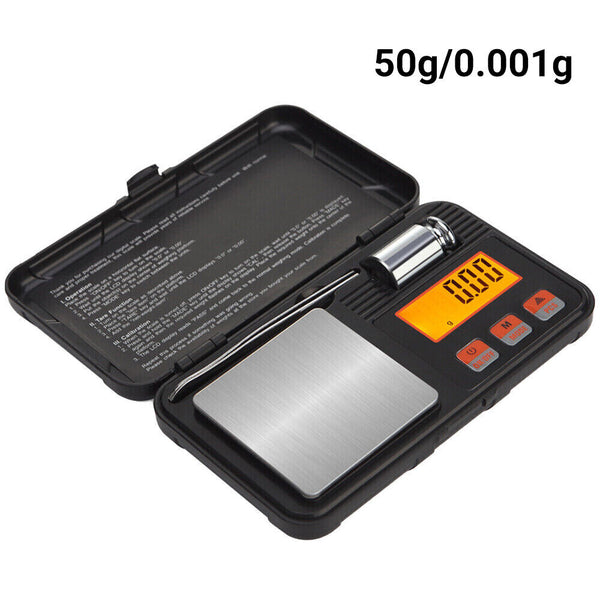 50g/0.001g 200g/0.01g Grams Mini Pocket Digital Scales Jewellery Gold Weighing