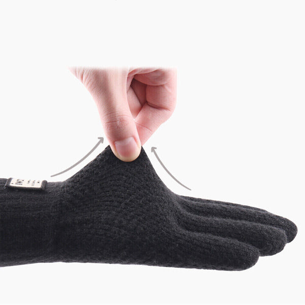 1/4 Mens Winter Warm Windproof Fleece Lined Thermal Touch Screen Gloves Outdoors